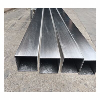 50x50mm Satin Stainless Steel Square Tube 201 304 316, 1.2 ∼ 3.5mm Độ dày tường
