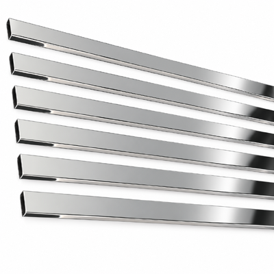 30x10mm SUS 304 316 201 8K Mirror Polished Stainless Steel Rectangular Tube cho đồ nội thất phòng tắm