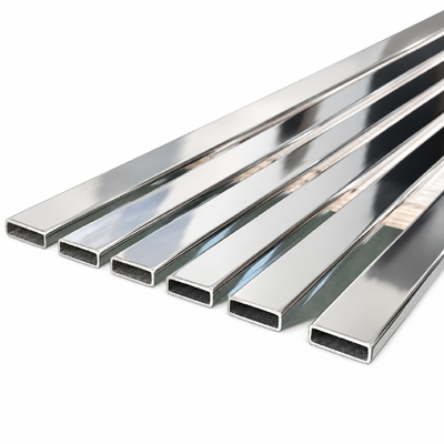 30x10mm SUS 304 316 201 8K Mirror Polished Stainless Steel Rectangular Tube cho đồ nội thất phòng tắm