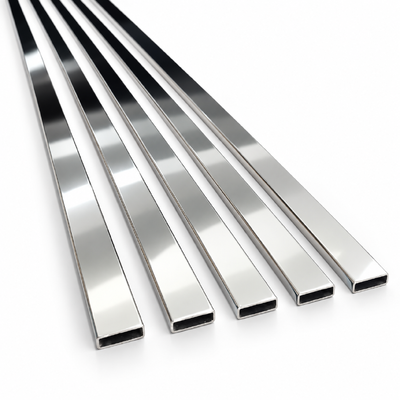 30x10mm SUS 304 316 201 8K Mirror Polished Stainless Steel Rectangular Tube cho đồ nội thất phòng tắm