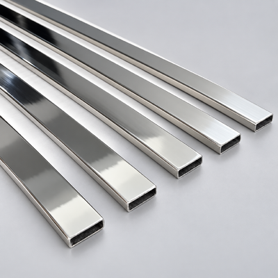 30x10mm SUS 304 316 201 8K Mirror Polished Stainless Steel Rectangular Tube cho đồ nội thất phòng tắm