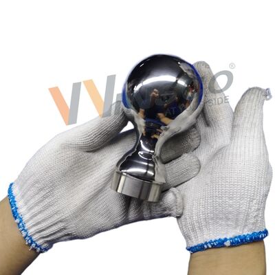 Thang 304 316 Thiết bị cầu thang thép không gỉ 80mm Dia thép không gỉ Quảng trường trang trí bóng cho 50,8mm 2 inch ống tròn