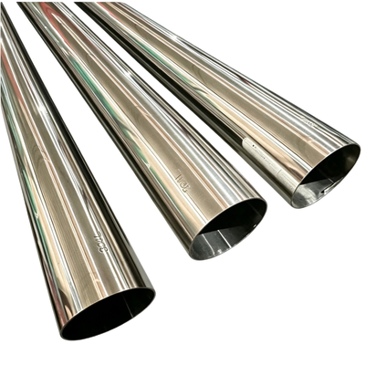 304L ống thép không gỉ gương đánh bóng hình tròn hình vuông hình chữ nhật ống với chiều dài tùy chỉnh cho trang trí tòa nhà tay cầm