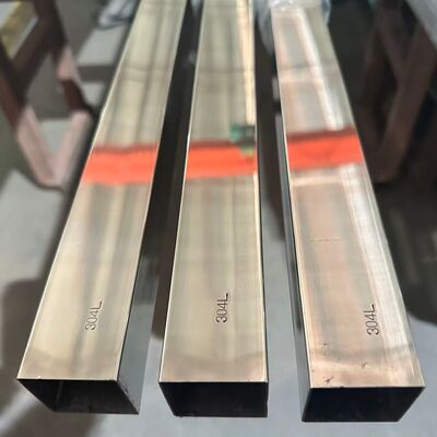 304L ống thép không gỉ gương đánh bóng hình tròn hình vuông hình chữ nhật ống với chiều dài tùy chỉnh cho trang trí tòa nhà tay cầm