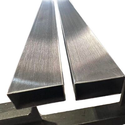 40 × 20mm ống hình chữ nhật thép không gỉ với 180G Hairline Finish trong SS201 304 316 Grade