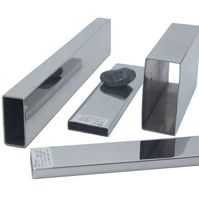 TP 201 304 316 ống phẳng không thô 0.4mm-2.0mm Độ dày ống hình chữ nhật thép không gỉ 30mmx10mm