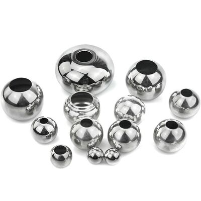 201 304 316 Stainless Steel Drilled Hollow Ball with Custom Surface Finishes and Wide Range of Sizes for Railing & Handrail Fittings & security window grille (Điện cầu rỗng thô thô bằng thép không gốm)