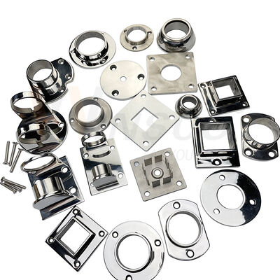 201/304/316 Stainless Steel Tube Flange & Base Plate for Railing and Handrail Systems