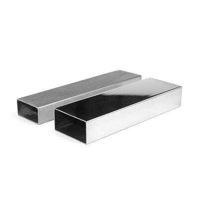 AISI 201 304 316 ống thép không gỉ 0.5mm-2.7mm Thcikenss 20mmx40mm ống hình chữ nhật thép không gỉ