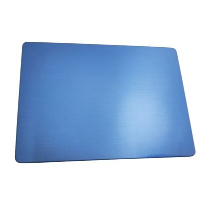 Tấm thép không gỉ SS201 cán nguội PVD xanh hairline No.4 1220×2440mm 4x8ft trang trí Inox