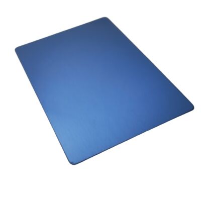 Tấm thép không gỉ SS201 cán nguội PVD xanh hairline No.4 1220×2440mm 4x8ft trang trí Inox
