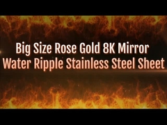 SS 201 304 316 Tấm thép không gỉ dập nổi bằng vàng hồng