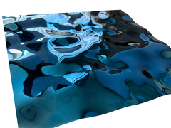 Tấm gợn sóng nước 8k SS Blue Mirror