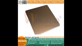 Winsco chải bằng đồng đỏ mạ đen Tấm thép không gỉ cổ#kim loại #viralshort#fypage
