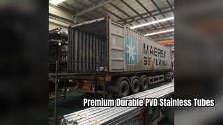 Ống trang trí bằng thép không gỉ màu PVD cao cấp