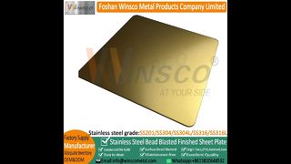 Thép không gỉ thổi hạt vàng Winsco Titan SS hạt thép không gỉ