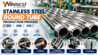 Sản xuất ống tròn inox 201 304 316 | Nhà máy VVINSCO