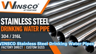 Nhà sản xuất ống nước uống bằng thép không gỉ 304 316L | VVINSCO